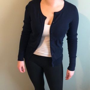Blue cardigan